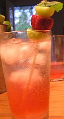 rhubarbtini drink