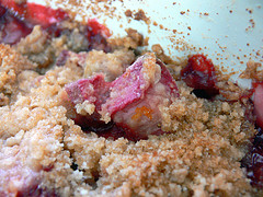 Rhubarb Crisp - Nice with strawberries too