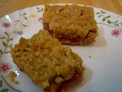 rhubarb squares