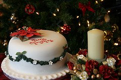 marzipan xmas cake